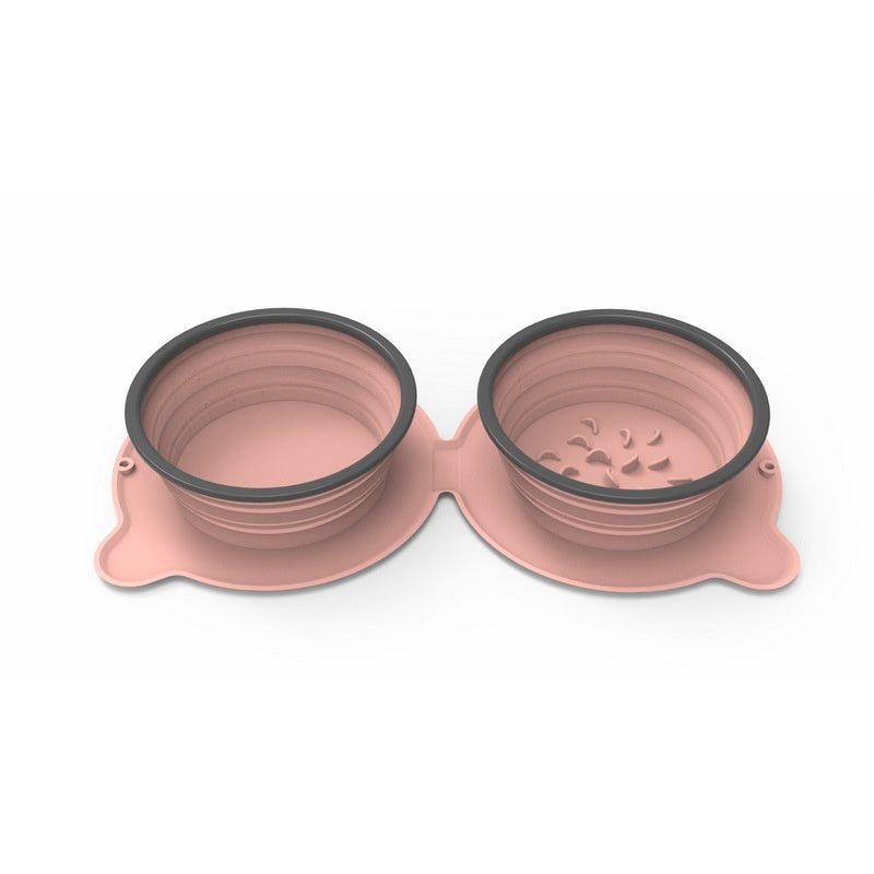 Portable Silicone Double Dog Food Bowls: A Must-Have for Pet Owners